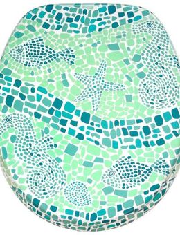Sanilo WC-Sitz Mosaic World Green, mit Absenkautomatik