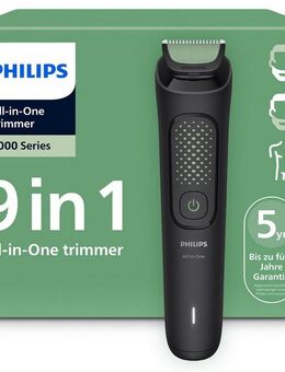 Philips Multifunktionstrimmer Series 3000 MG3945/15, 9-in-1-Trimmer für Gesicht, Körper und Kopfhaare