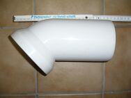 WC-Anschlussbogen 110cm, 22/45 Grad; 2 Stück (weiß und grau) - Krefeld