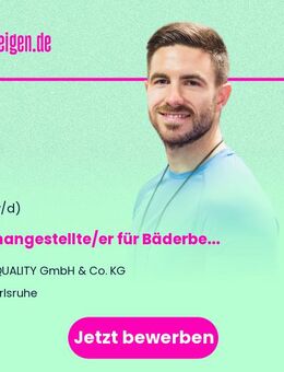 Fachangestellte/er für Bäderbetriebe (m/w/d) Vollzeit / Teilzeit - Bruchsal