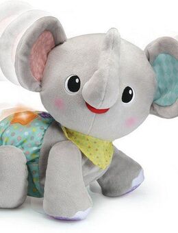 Vtech® Kuscheltier VTechBaby, Krabbel mit mir - Elefant, grau