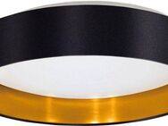 EGLO LED Deckenleuchte Maserlo, LED fest integriert, Warmweiß, Stofflampe Maserlo2 Ø38 x H9 cm, LED-Platine, Textilschirm