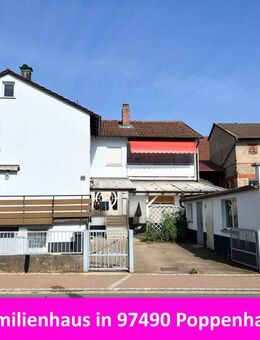 Interessantes, gepflegtes 2-Fam.-Haus in Poppenhausen, EG Wohnung barrierefrei - Poppenhausen