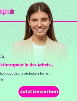 Musiktherapeut (m/w/d) in der Arbeit mit Menschen mit kognitiver Beeinträchtigung - Berlin