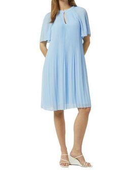 comma Midikleid aus Chiffon, mit Plissee-Falten