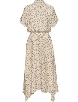 LASCANA Midikleid mit Punktedruck, asymmetrischer Saum