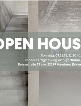 OPEN HOUSE, Sonntag 11.30 - 13 Uhr! Besichtigen Sie den Townhouse-Rohbau mitten in Winterhude! - Hamburg