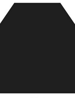 Bodenschutzplatte Heathus Sechseck 100 Stahl, 1-St., Stahl-Sechseck, 100 x 120 cm, 2mm Stärke, schwarz, zum Funkenschutz