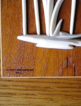 Holz/Plastik-Wandbild-Kraniche,Alt,ca. 50/60er Jahre - Linnich