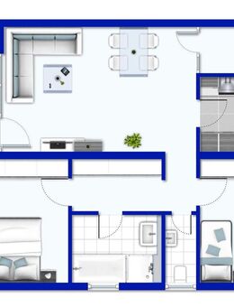 3-Zimmer-Familienwohnung mit Balkon, Garage und Hausmeisterservice-Ideal für Paare mit Kinder - Pforzheim