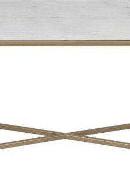 ACTONA GROUP Couchtisch Alina, Guangxi Marmor Tischplatte, mit Metallgestell, Breite 120 cm