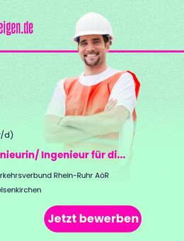 Ingenieurin/ Ingenieur (m/w/d) für die Betreuung von Fahrzeugbeschaffungsprojekten Vollzeit / Teilzeit - Gelsenkirchen