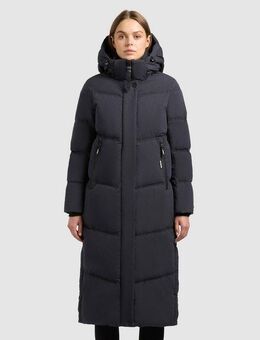 khujo Steppmantel RITZ praktische Seitenschlitze mit Reißverschluss, abnehmbare Kapuze