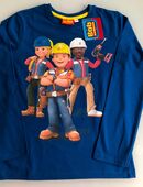 Bob der Baumeister Langarmshirt für Jungen Longsleeves Langarmshirt Verkleidung Fashing Langärmelige Langarm 100% Baumwolle, Gr. 128/134 in 72459