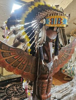 Indianer Federhaube Truthahn Medium -Indianer Kopfschmuck-Original Little Big Horn-Indian Headdress-Coiffe Indienne - Wehr (Rheinland-Pfalz)