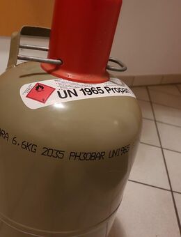 2x Gasflasche, 6kg, grau, leer - Kelheim