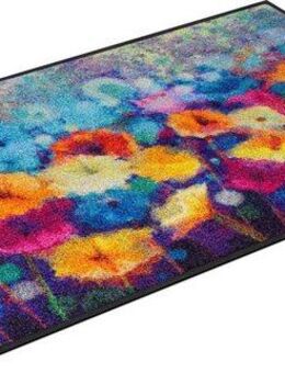 wash+dry by Kleen-Tex Fußmatte Flowerlover, rechteckig, Höhe: 7 mm, Schmutzfangmatte, Motiv Blumen, rutschhemmend, waschbar