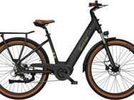 SachsenRad E-Bike Cityrad C5, 7 Gang Shimano SHIMANO 7SP TOURNEY TY300 Schaltwerk, Kettenschaltung, Mittelmotor, 470 Wh, TFT Farb-LCD-Display, Fahrmodus Pedelec, LED-Frontlicht, Alarmanlage