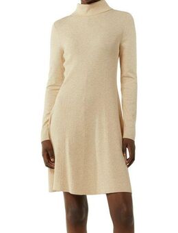 comma Strickkleid mit Rippstruktur
