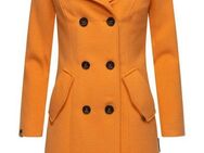 Marikoo Wollmantel Nanakoo edler Damen Trenchcoat in Woll-Optik