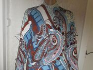 NEUw * Edel * Perlen * Pailletten * Stickerei * Wolle * Seiden * Feinstrick * Pullover * Paisley "LOUISE FD" Gr. 38- 40/ S- M * aqua- türkis- blau * - Riedlingen