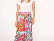 Zwillingsherz Maxirock "Dschungel Leopard" mit farbenfrohem Muster