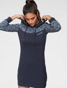 KangaROOS Sweatkleid Mini-Länge, sportlicher Stil, aus Baumwolle, langärmlig