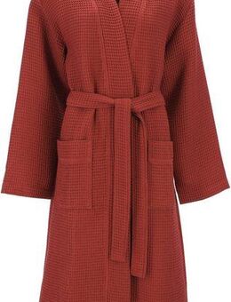 Vossen Bademantel Siam, ideal für Sauna & Spa, Hotelbademantel, Morgenmantel, Langform, Baumwoll-Mix, Kimono-Kragen, Gürtel, Waffelpique