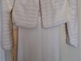 Ivory Zweiteiler mit Spitzenoberteil Brautkleid 34/xs inkl Bolero in 88518