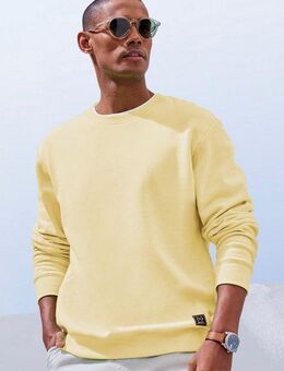 John Devin Sweatshirt Langarm, Pullover mit Rundhals, Baumwollmischung