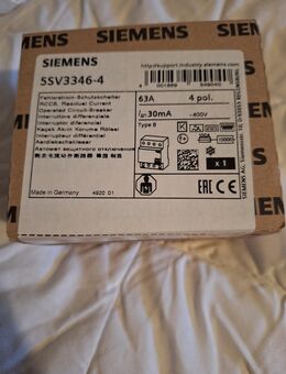 Siemens FI SCHUTZSCHALTER 5SV3346-4 TYP B - Memmingen Zentrum