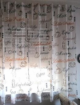 2x Schlaufenvorhänge im schönen Design Coffee - Wunstorf