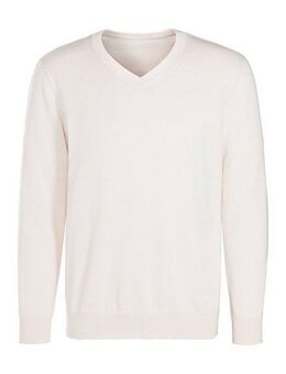 H.I.S Strickpullover mit V-Ausschnitt, Pullover aus Feinstrick, Baumwollmischung