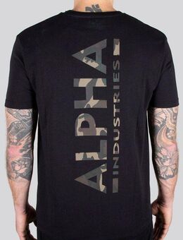 Alpha Industries Rundhalsshirt Back Tee Camo Print