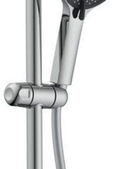 welltime Stangenbrause-Set Rio, Höhe 70 cm, 3 Strahlart(en), Handbrause und Duschstange inkl. Schlauch, Mit 3 Strahlarten und variabler Haltestange