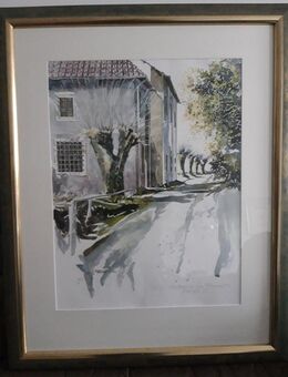 Bild Lithographie von Michael Schreiber Original - Regenstauf