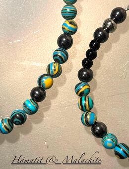 Außergewöhnliches Schmuckset aus Malachite und Hämatit NEU - Neustadt (Wied)