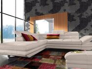 COTTA Polstergarnitur Enterprise L-Form, (Set), Set bestehend aus: Ecksofa mit Arm- & Kopfteilverstellung & Hocker