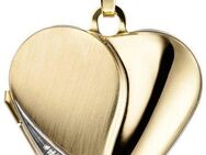 JOBO Medallionanhänger Anhänger Medaillon Herz, 333 Gold mit einem Zirkonia