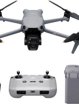 DJI Air 3S Fly More Combo (DJI RC-N3) Drohne (4K Ultra HD, DJI RC-N3 Fernsteuerung, 3 Akkus, Ladestation und Umhängetasche)