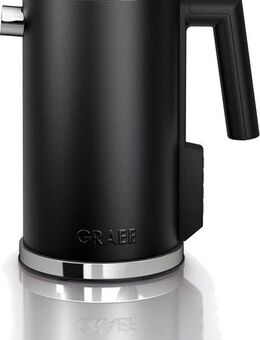 Graef Wasserkocher WK 902, 1,2 l, 2015 W, mit Temperatureinstellung, schwarz-matt