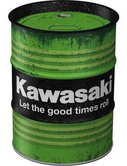 Tolle Kawasaki Spardose - Ölfass Biker Motorrad Spartopf - Berlin