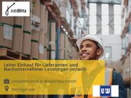 Leiter Einkauf für Lieferanten- und Nachunternehmer-Leistungen (m/w/d) - Wernigerode