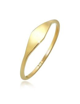 Elli Premium Fingerring Marquise Elegant Statement 375 Gelbgold