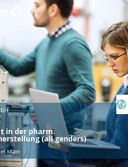 Chemikant in der pharm. Wirkstoffherstellung (all genders) - Frankfurt (Main)