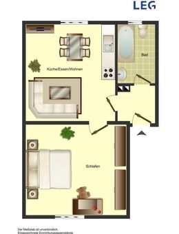 Demnächst frei! 2-Zimmer-Wohnung in Bergkamen City - Bergkamen