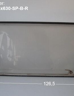 Wilk Wohnwagenfenster Kistenpfennig 028 D889 ca 126,5 x 63 gebraucht SONDERPREIS (Risse, bauchig) zB Wilk Stern 490 E BJ 84 - Schotten Zentrum