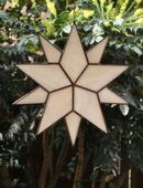 Fensterbild Tiffany Stern hell lachsfarben in 52249