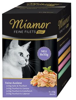 Miamor Feine Filets Mini Pouch 8 x 50 g - Feine Auslese