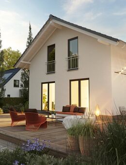 Haus mit 1m Dachüberstand, massiv gebaut inkl. Grundstück - Heddert